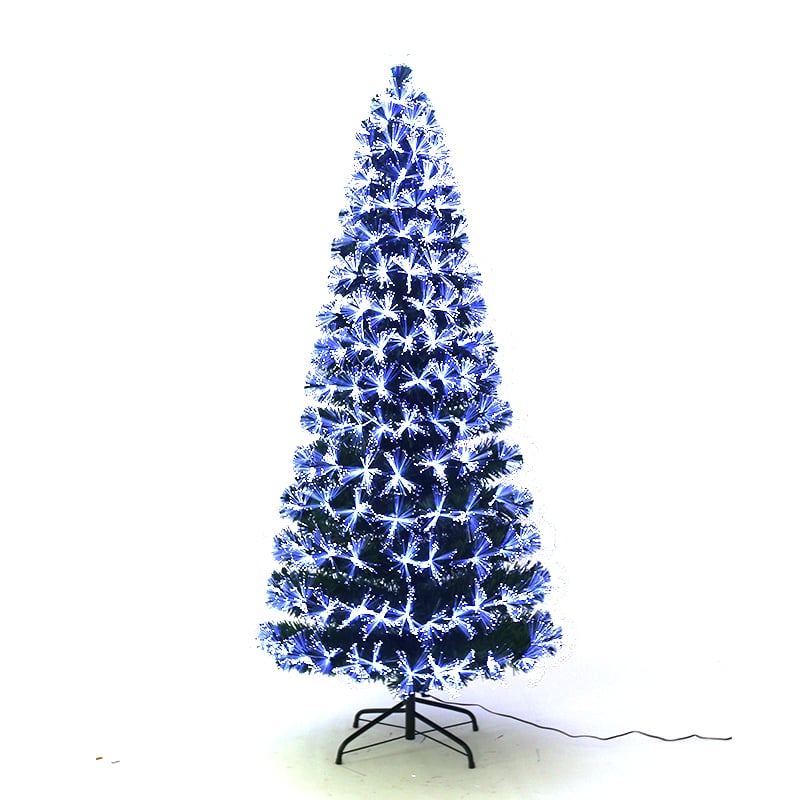Blue Fiber Optic Christmas Tree